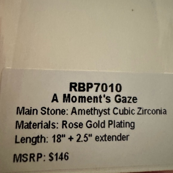 A Moments Gaze Necklace RBP7010 - Picture 2 of 2